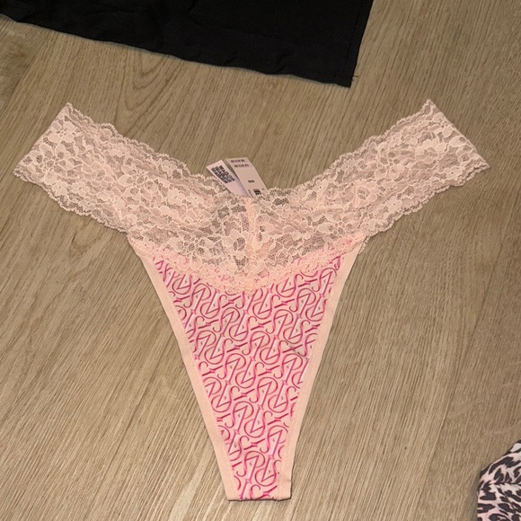 Victoria's Secret Other - Victoria's Secret Pink Lace Thong Panties